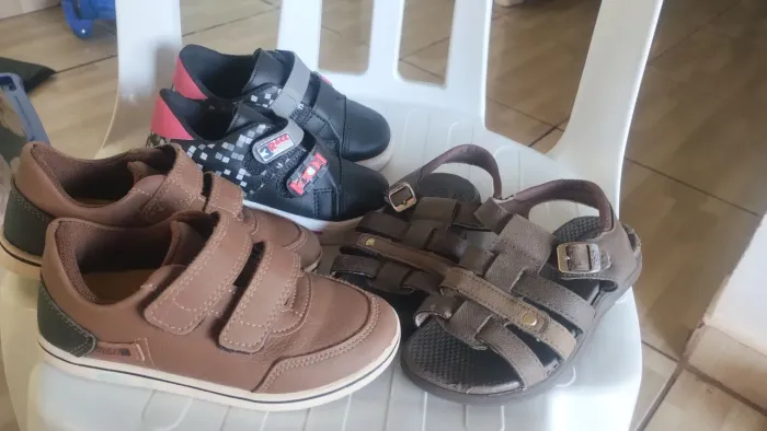 Lote de sapatos infantil masculino
