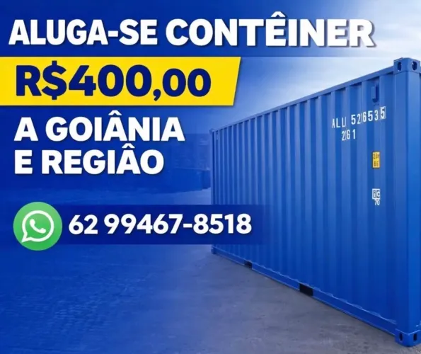 Aluga-se contêiner 6 mtrs R$400,00