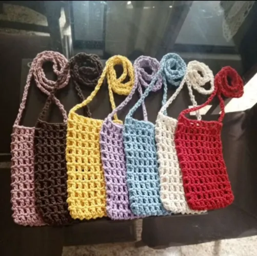 ATACADO DE CROCHÊ/BOLSA CELULAR