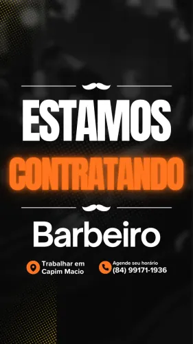 Vaga de Barbeiro Trabalho Imediato