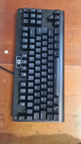 Teclado Mecânico Gamer Redragon Dark Avenger Rainbow USB RGB Switch Brown