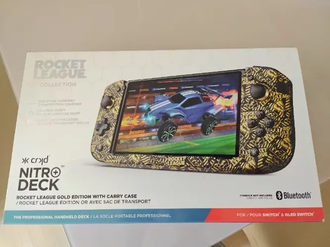 Controle CRKD Nitro Deck Plus Edição limitada Rocket League - Nintendo Switch