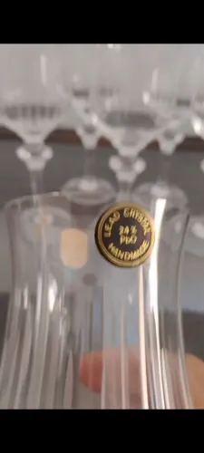 Taças de cristal lead 24% pbO handmade