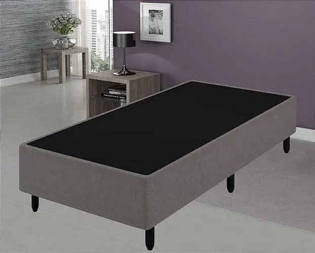 Base Box Solteiro Suede