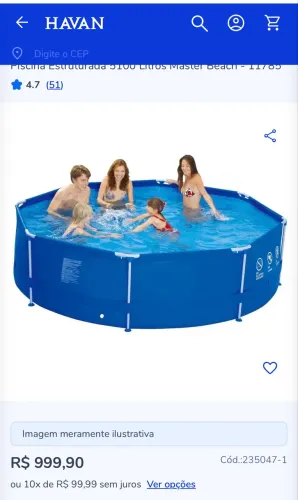 Piscina 5100L