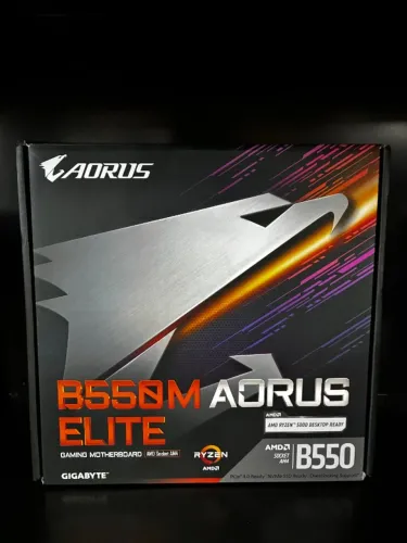 Placa Mãe B550 Aorus Elite AM4 Gigabyte - Lacrada