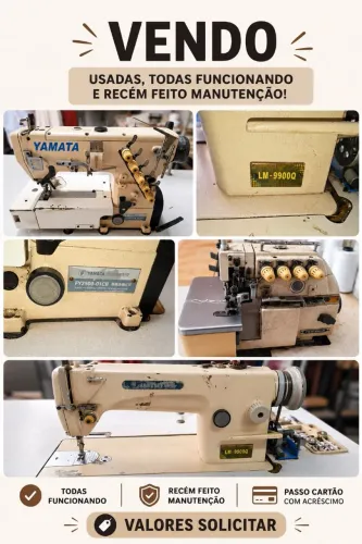 Máquinas de costura industriais
