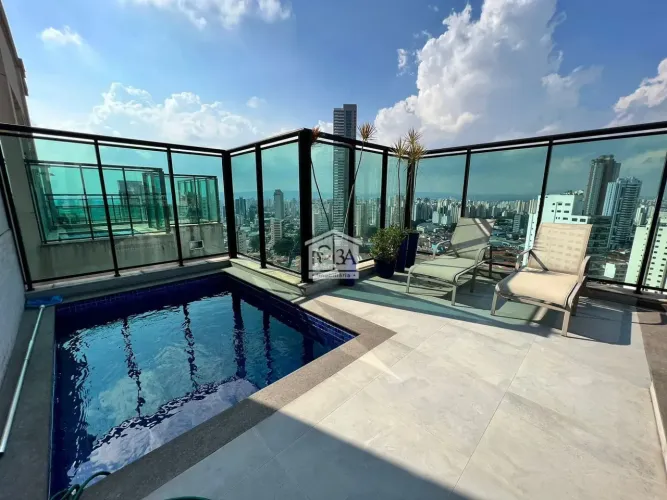 COBERTURA A VENDA NO JARDIM ANALIA FRANCO COM 4 SUITES, PISCINA, CHURRASQUEIRA 5 VAGAS.