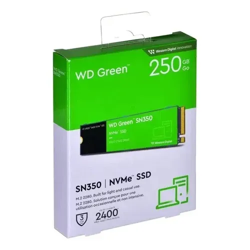 SSD 250GB M2 Nvme 2280 Western Digital SN350 Green  - Novo e com garantia - Nexo Store