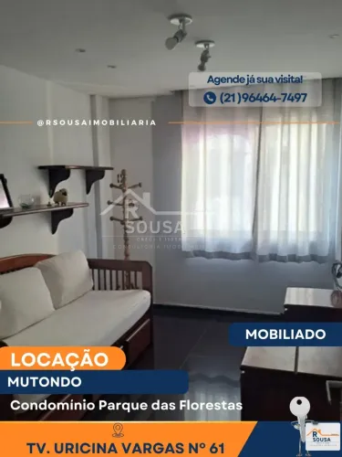 Excelente Apartamento Mobiliado com 2 quartos em Mutondo - São Gonçalo - RJ