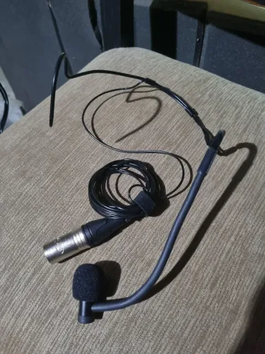 Microfone de cabeça com fio 