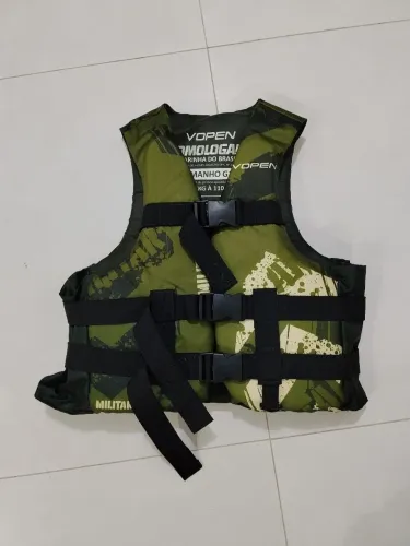 Colete Salva Vidas Vopen VP-22 Nylon (Camuflado) Tam G1 HOMOLOGADO