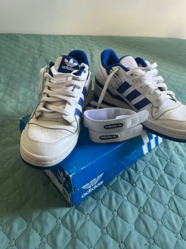ADIDAS FORUM LOW (BRANCO C/ AZUL)