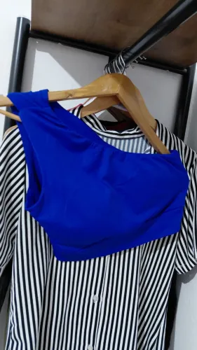 Top academia azul Royal suplex premium p