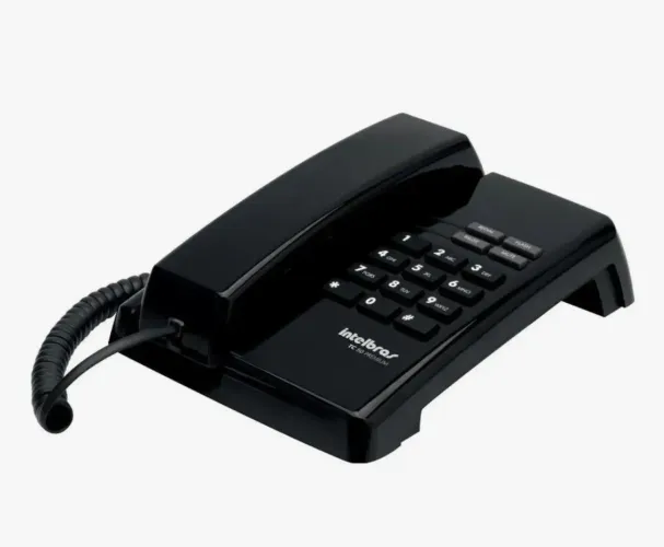 Telefone Premium da Intelbras. Telefone fixo com fio, cor Black piano. Oportunidade!!