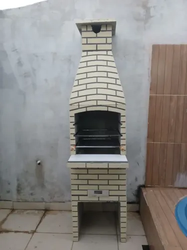 Churrasqueira 55cm Só 500 Reais avista toda completa