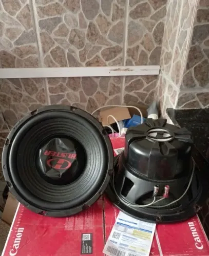 400,00 para hoje Par de Subwoofer H-Buster Killer 12 Pol. - 650W RMS - Bobina Dupla (Top!)