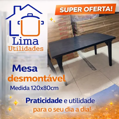 Mesa desmontável promoção HOJE
