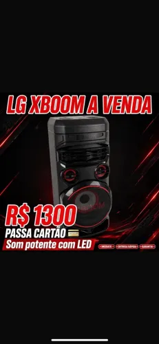 ? LG XBOOM A VENDA - POTÊNCIA PURA! ?