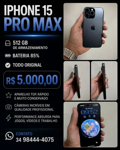 Iphone 15 pro max 512 GB