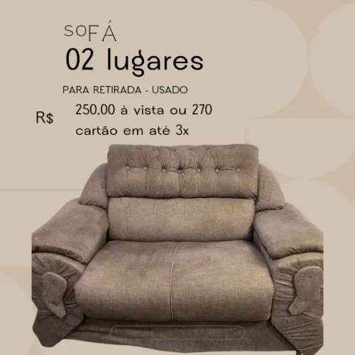 sofá 2 lugares