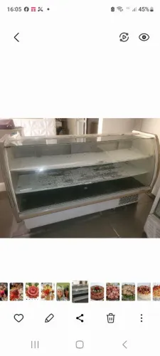 Expositor gelopar usado,funcionando 2 metros , preço em oferta