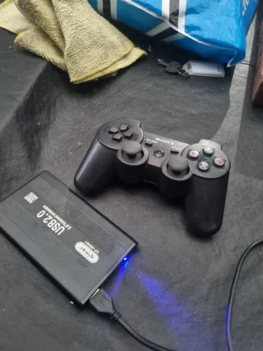 Hd externo 1tb com batocera e console play 3