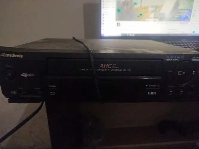 Videocassete Gradiente GV-412 4 Cabeças VHS Antigo