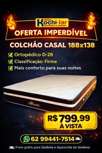 Colchão casal semi ortopédico