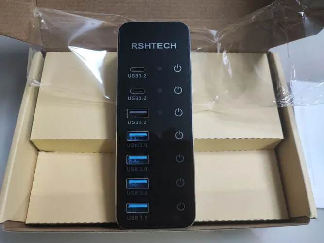 HUB USB 7 portas híbrido RSHTECH