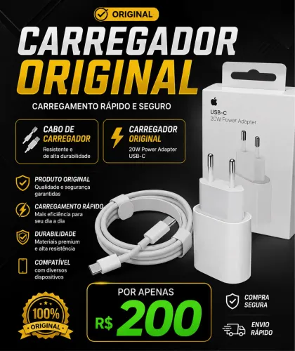 Carregador original iPhone