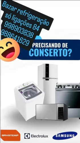 Bazar refrigeração manutenção em geladeira lava roupas e micro-ondas !