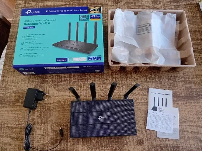 Roteador TP-Link Archer AX12 Wi-Fi 6 AX1500 - Gigabit, Novo na Caixa