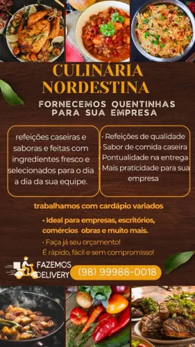 Fornecemos quentinhas 