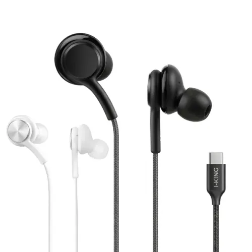 Fone De Ouvido Tipo C In-ear I-king Com Microfone Super Bass Android e Iphone