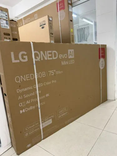 Smart TV 75" polegadas LG 4K Ultra HD QNED Mini LED 2026 nova<br>