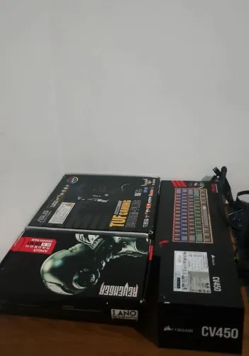 PLACA MAE TUG GAMING B550M+RX580+FONTE 450W
