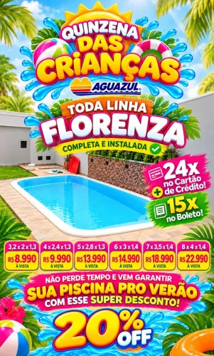 Piscinas de 3,2m até 8 metros - MEGA DESCONTO
