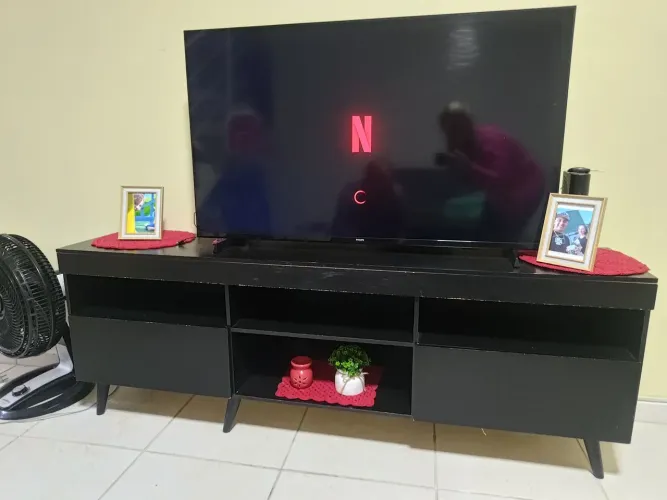 RACK DE SALA PRETO