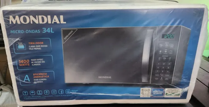 Micro-ondas 34L Mondial NOVO (Espelhado)