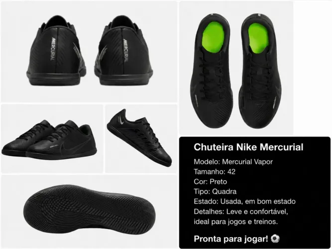 Chuteira Nike Mercurial Vapor 15 quadra original