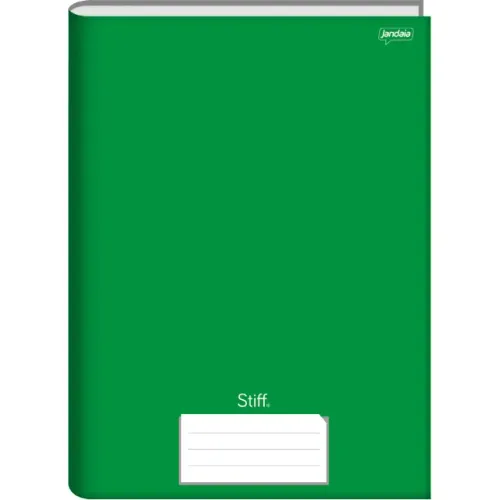 Caderno Brochura Universitário Verde Capa Dura 96 Folhas Stiff