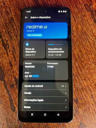 Realme C71 seminovo 128 GB, pode testar tudo na hora bem conservado
