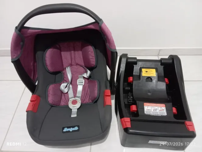 kit bebê conforto Burigotto com base de touring evolution