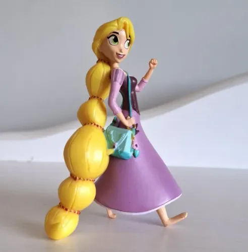 miniatura rapunzel disney bullyland bolsinha