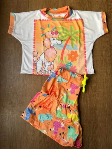 Conjunto Infantil 04 até 08 anos Malha Fria R$ 28