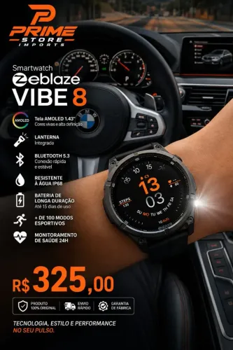 Relógio ZEBLAZE V8 AMOLED
