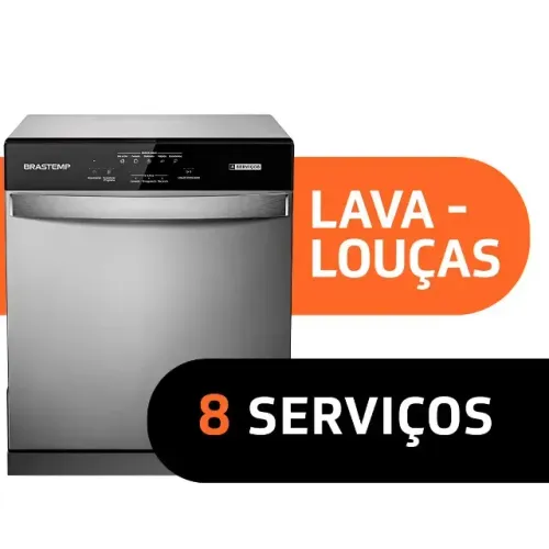 lava-louças Brastemp 8 serviços em inox