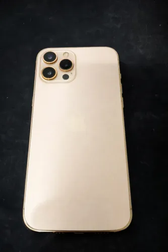 iPhone 12 Pro Max Gold 128GB - Impecável, Face ID OK, Completo, Aceito troca!