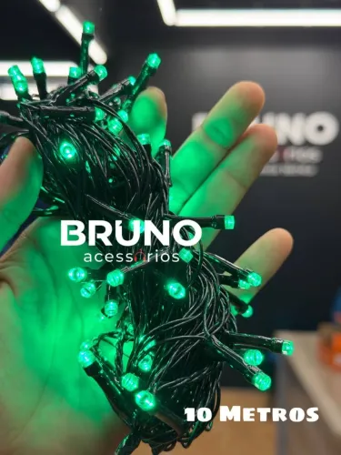 Cordão de Led Pisca pisca Natal cor verde